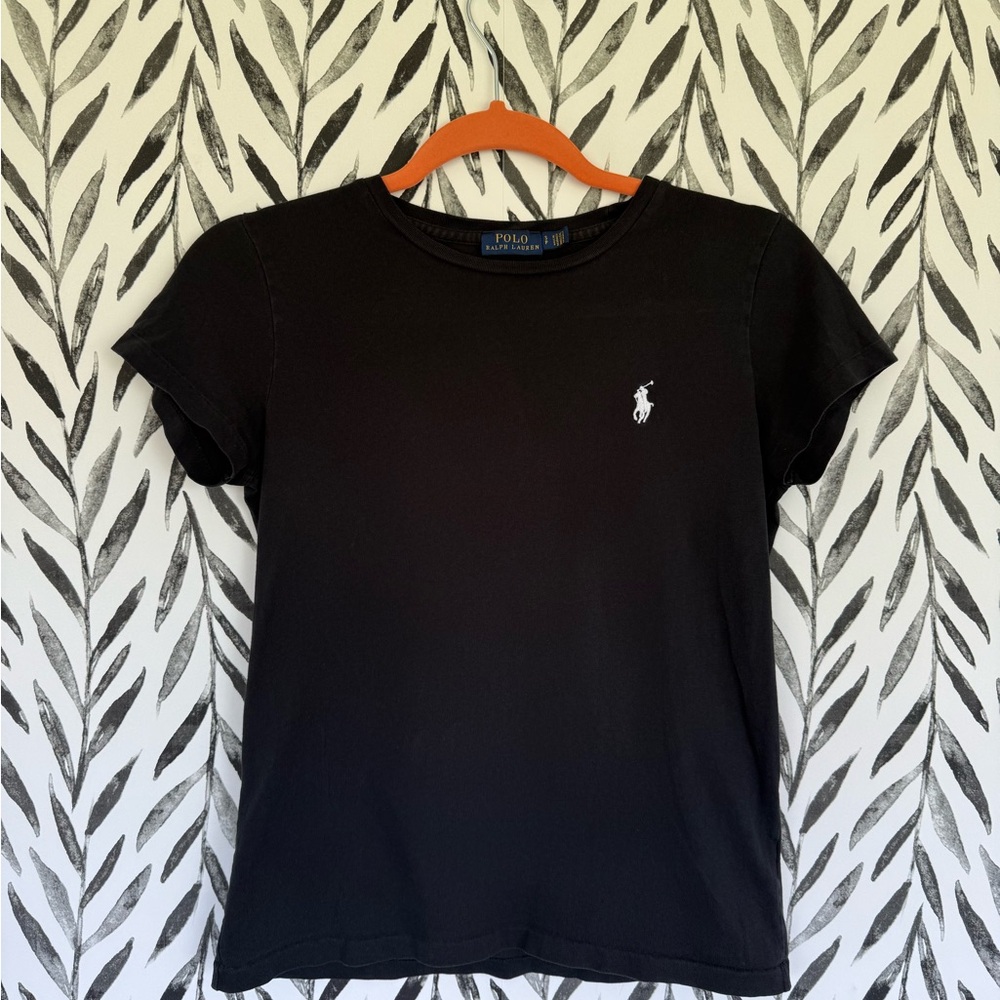 Polo by Ralph Lauren Black Fitted Short Sleeve Tee